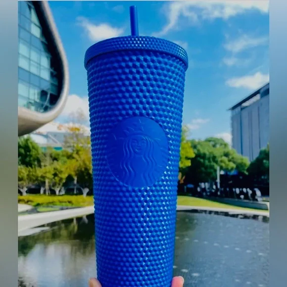 Starbucks | Accessories | Starbucks China Matte Klein Blue Studded Tumbler  Cold Cup 24oz Nwt Overseas 222 | Poshmark